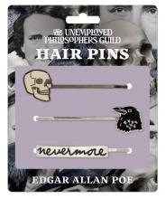 image of Edgar Allan Poe hair pins