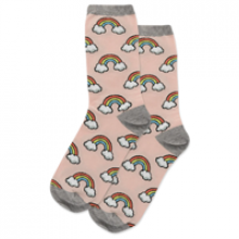 Image of Blush Rainbow Women’s Crew Socks