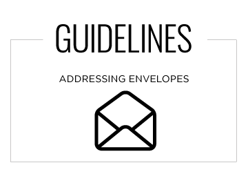 Guidelines: Addressing Envelopes